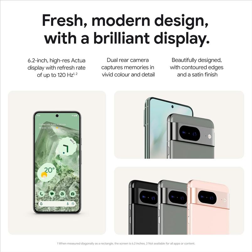 Pixel 8 128GB £429 / 256GB £489 from EE/Totum
