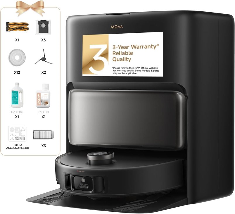 Mova V50 Ultra Robot Vacuum & Mop – 24,000Pa Powerful Suction  £891